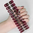 thumbnail image 4 of Semi Cured Gels Nails Stickers Glow in Dark Nails Polish Strips Halloween Nails Strips Nails Art Decortion, 4 of 9