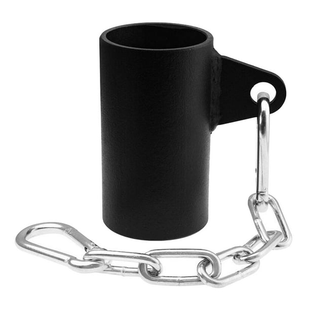 de barras en T portátil con barra de cadena Barra de pesas Accesorio giratorio Inserción de poste Fitness hogar,