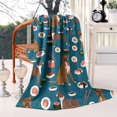 thumbnail image 2 of Boxer Dog Pitbull Terriers Dog and Sushi Blanket,Comfortable Soft Flannel Throw Blanket,All Season,Warm Lightweight Blankets for Sofa Bed Couch Living Room Chair,60"x80"(150x200cm), 2 of 4