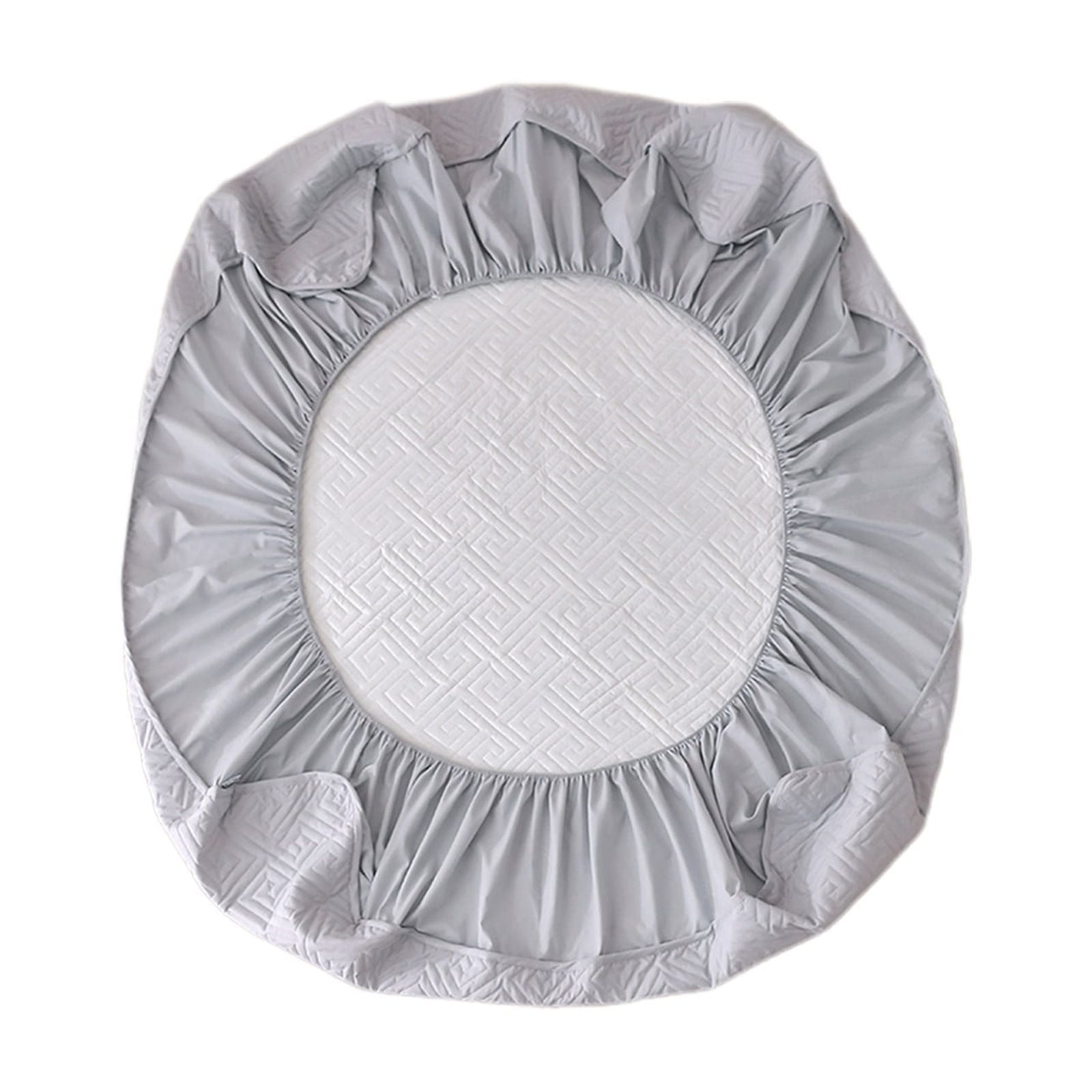 Oggfader Twin Mattress Water Proof Bed Hats Piece Thickened Cotton Mattress Protector Fall And Winter Bedspread Bed Sheet Gray