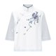 thumbnail image 4 of Mujeres Camisetas Sueltas Ajuste Más Tamaño Cuello en V Manga Corta Ropa de Cama Superior, Ligero Color Sólido Blusa Casual, Desgaste de Verano Transpirable, Tops de Túnica para las Mujeres Sueltas Aj, 4 of 5