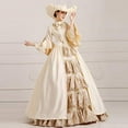 thumbnail image 2 of KEMAO Rococo Baroque Marie Antoinette Dresses 18th Century Renaissance Costumes Historical Period Dress Ball Gown, 2 of 5