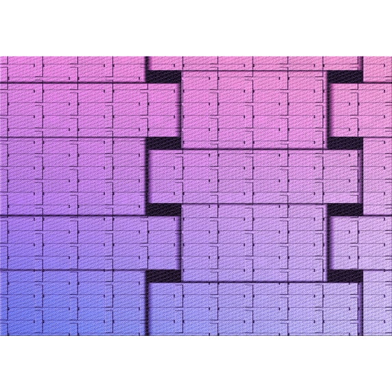 Ahgly Company Machine Washable Indoor Rectangle Transitional Bright Lilac Purple Area Rugs, 2' x 3'