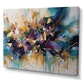 thumbnail image 2 of DESIGN ART Designart "Golden Explosion Triangles Ii" Modern Geometric Canvas Prints 44 in. wide x 34 in. high, 2 of 5