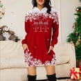 thumbnail image 1 of WILLBEST Vestidos Sudadera Larga Con Estampado Navideño Para Mujer, Top Informal Y Cómodo Para Las Fiestas, 2025 Elegante Y Acogedor Para La Temporada De Invierno, 1 of 3