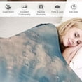 thumbnail image 3 of BCIIG  New York Soft Flannel Fleece Throw Blanket, Manhattan Bridge Seen from Narrow Alley Island Borough Globally Influential Town NYC, Cozy Plush for Indoor and Outdoor Use,  White, 3 of 6