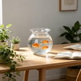 thumbnail image 4 of Goldfish Bowl Fish Tank For Goldfish Plastic Aquarium Home Decor Clear Fish Tank For Desktop Suitable For Tabletops Living Room Bedroom Ornaments, 4 of 6