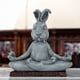 thumbnail image 2 of Nuevo producto transfronterizo, adornos de conejo de meditación, esculturas de animales de resina Zen yoga para decoración del jardín del hogar, regalos, 2 of 5