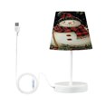 thumbnail image 2 of BZSMCE Table Lamp Creative Scarf Winter Snowman Simple Pattern Night Light, 2 of 8