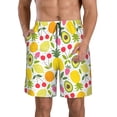 thumbnail image 1 of Balery Avocado And Pineapple Traje de Baño Estilo Hawaiano para Hombre, Shorts de Secado Rápido con Bolsillos-Large, 1 of 6