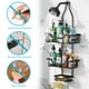 thumbnail image 4 of Organizador de ducha a prueba de óxido, ganchos ajustables de acero inoxidable, organizador de ducha colgante para baño, gran capacidad, diseño antideslizante, resistente al agua, fácil instalación,, 4 of 7