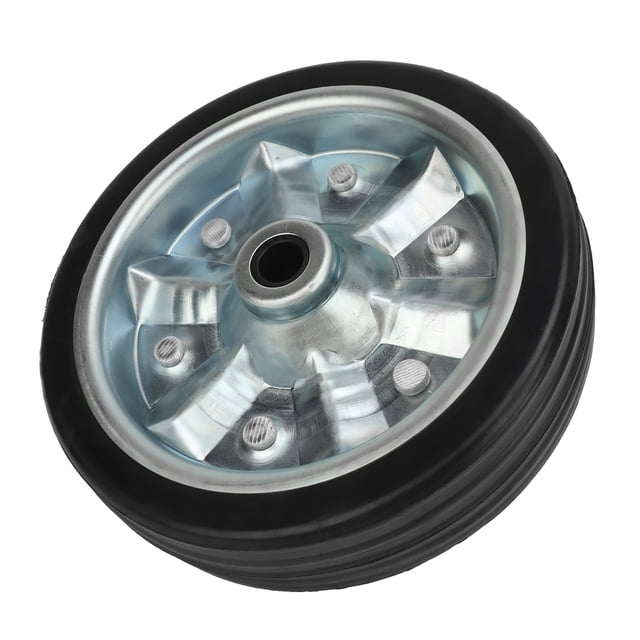 Universal Trailer Jack Wheel Durable 8in Rotating Support for Lawnmowers Utility Carts