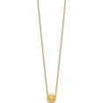 thumbnail image 3 of 14K Yellow Gold Polished Puffed Sun 16.5In Necklace (16.5 X 8) Made In Italy sf2900-16.5, 3 of 6