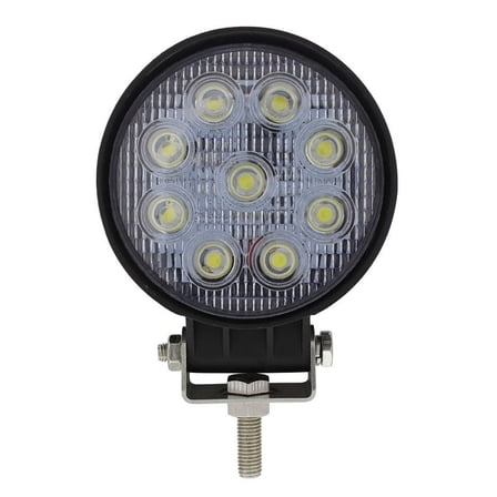 4.5" Round 9 High Power 3 Watt LED Work Light 1700 Lumen 12V-30V DC voltage