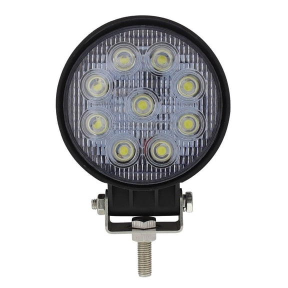 4.5" Round 9 High Power 3 Watt LED Work Light 1700 Lumen 12V-30V DC voltage