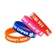 thumbnail image 1 of 4 pulseras de silicona con advertencia médica, correas de mano, pulseras infantiles, pulseras decorativas, anillos de mano de PVC para niños, 1 of 7