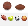 thumbnail image 3 of FFIY Acrylic Ball Holder Wall Mount Sport Ball Display Rack Storage Stand for Football, Basketball, Soccer, Volleyball, Spheres Display, 3 of 6