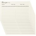 thumbnail image 2 of 10 Pcs Feuilles de Recettes Ménagères Feuilles de Recettes Compactes Cartes de Note Alimentaire Accessoire de Recettes 15.20x10.50x0.10cm, 2 of 5