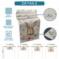 thumbnail image 6 of Bunny Easter Table Runner - 70 Inch Long Spring Floral Pastoral Rabbits Rustic Cotton and Linen Blended Dress Scarves Farmhouse Table Runner for Kitchen Dining, Coffee Table, 13" x 70", 6 of 8
