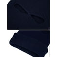 thumbnail image 3 of GRNSHTS 2-Hole Knitted Full Face Cover Ski Neck Gaiter, Winter Balaclava Warm Knit Beanie for Outdoor Sports (Navy Blue), 3 of 13