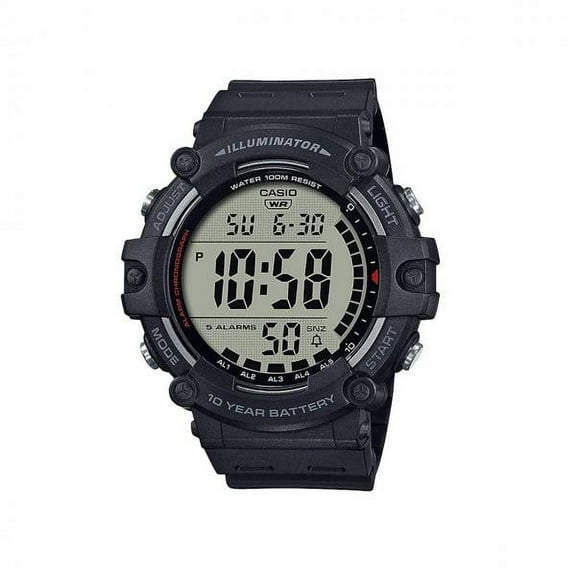 Casio Men's Digital Black Resin Band Watch AE1500WH-1A