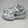 thumbnail image 4 of New Balance 336 Shoes Mens 9 4E Wide White Gray Leather Walking Sneakers, 4 of 6