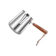 thumbnail image 4 of Transemion Versatile Stainless Steel Melting Pot Turkish Coffee Maker Long Handle Best For Everyday Coffee Jug Making Coffee Tea 1000ml, 4 of 6