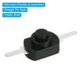 thumbnail image 4 of Interruptor de Botón de Auto-bloqueo Uxcell, 20 Pcs Pin Recto On/Off DC 30V 1A Interruptor de Control Micro, Negro/Blanco, 4 of 5