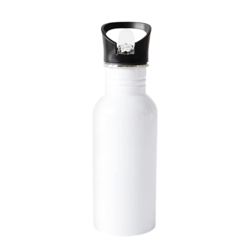 Sublimation Blank Water Bottle Sublimation Coated 600ml with Straw
