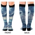 thumbnail image 4 of FORMRS Womens Knee High Socks Casual Long Thick Travel Daily Wear, 1 Pair, Night Floating Whale, 4 of 6