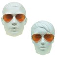 thumbnail image 3 of proSPORT Aviator Sunglasses Blue Light Blocker HD Amber Casual Gold Men Women, 3 of 5