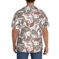 thumbnail image 3 of Gukieu Paisley Floral Print Men's Short-sleeved Shirts, Button-down Pocket Shirts, T-shirts, Beach Vacation Travel Summer Clothing-X-Large, 3 of 5