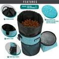 thumbnail image 2 of PetAmi Pet Food Travel Bag with 2 Dog Bowls for Pets, Sea Blue, 2 of 8