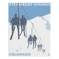 thumbnail image 2 of Steamboat Springs, Ski Lift (1000 Piece Puzzle, Size 19x27, Challenging Jigsaw Puzzle for Adults and Family, Made in USA), 2 of 4