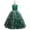 Green, variant on Godderr Kids Girls Flower Girl Dress Flower Vintage Lace Princess Long Dress Tulle Pageant Formal Party Wedding Floor Dance Youth Evening Gown 5-14 Years
