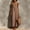 Coffee women square neck maxi dress a1, variant on Women Square Neck Sleeveless Boho Maxi Dress Casual Flowy Spaghetti Strap Beach Vacation Long Dresses Solid Summer Sundress, White S