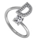thumbnail image 5 of Jumpingount Anillo abierto con letras mayúsculas, anillos chapados portátiles para interiores y exteriores, joyería ornamental para oficina, Type1 NO1, 5 of 5