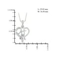 thumbnail image 3 of JewelersClub Mom Necklace Sterling Silver Necklace for Women – Beautiful Accent White Diamonds + 0.925 Sterling Silver Mother Daughter Necklace – Mothers Day Gifts Necklaces for Women, 3 of 3
