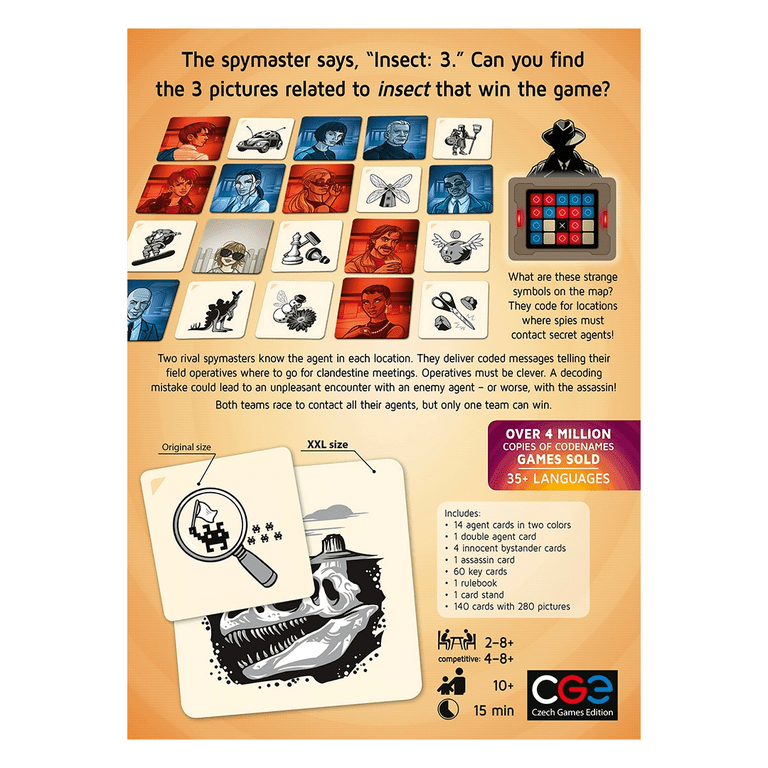 Codenames XXL Board Game – Giant Edition For 4-8 Players By Cranio Creations