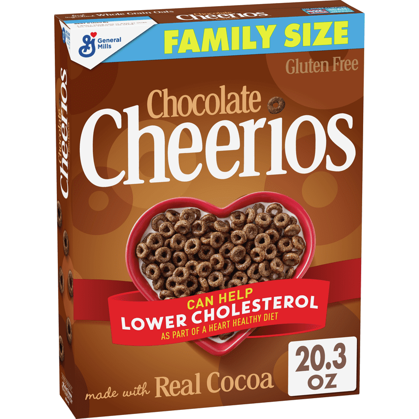Chocolate Cheerios Breakfast Cereal with Oats, Gluten Free, 20.3 oz