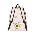 thumbnail image 3 of Balery Avocado Doing Sport Yoga Vintage Canvas Backpack for Men and Women - Large Capacity, Durable Travel Laptop Bag for School, Work, Hiking, and Outdoor Activities, 3 of 7