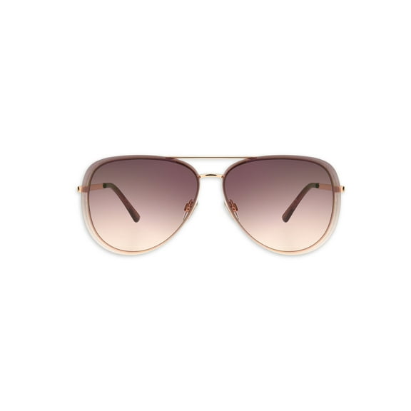 Sofia Vergara Aviator Rose Gold Sunglasses