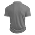 thumbnail image 3 of Betivan Men's Casual Shirt 3-Button Casual Turndown Collar Short Sleeved Pullover Top Summer Spring Fashion Casual Regular Daily Office Party Leisure Holiday, 3 of 7