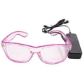 thumbnail image 1 of Yeacher LED Glasses 10 Colors Optional Light Up El Wire Neon Rave Glasses Twinkle Glowing, 1 of 7
