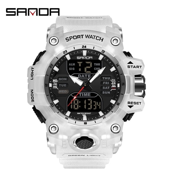 Explojoy Men's Military Sport Watch –50M Waterproof Digital Wristwatch with Stopwatch