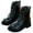 Black-8, variant on HNMKIU Stylish Girls Leather Ankle Boots with Side Zipper Comfortable School Shoes for Toddler Youth and Teen Khaki-3,3.5-4 Years