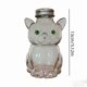 thumbnail image 3 of Botella de vidrio con forma de gato y tapa metálica | Tarro de vidrio transparente para almacenar bebidas y decorar | Recipiente apto para alimentos para leche, agua o aperitivos, 3 of 5