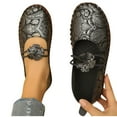 thumbnail image 4 of Viluyesy Womens Loafers, Floral Single Band Fashion Comfortable Soft Sole 2025 Casual Flats Shoes Black, 4 of 9