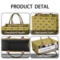 thumbnail image 4 of Large Capacity Tote Bag,Yellow Boston Terrier and Flower Handbag Fashion Luxury Tote Bag,15.7"x13"x 5.1" Inches,Laptop Compatible, 4 of 6