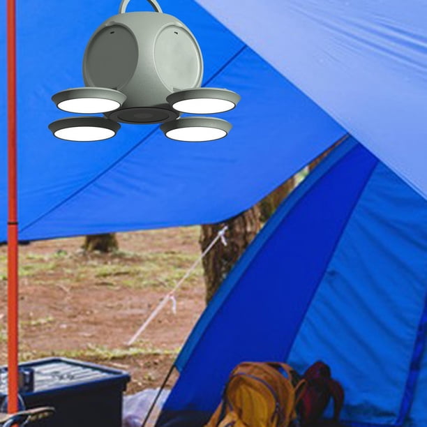 Linterna LED para acampar Cola luz ambiental Lámpara plegable recargable por USB búsqueda de emergencia Verde Lámpara de linterna al aire libre